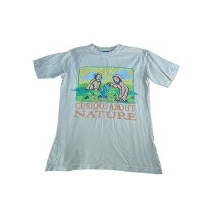Market Curious About Nature Graphic Tee Cream Size M Unisex Casual Summer